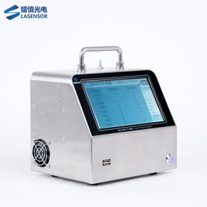 LASENSOR의 LPC-S101 휴대용 입자 계수기 6채널 2.83L/분 유량 7인치 터치 컬러 스크린 5시간 배터리 수명 316L - Product Image 1