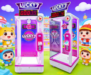 Máquina expendedora de regalos personalizada, color rosa, Lucky 7, juegos de arcade operados con monedas, máquina de cortar premios con tijeras, máquina expendedora de regalos. - Product Image 6