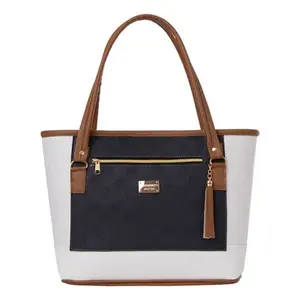 Sac fourre-tout bleu marine pour femme Fana Lala, en cuir PU, grande capacité, forme carrée, sac de shopping d'été - Product Image 1