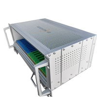 RDEKONO Rittal Schroff 6U Chassis Subrack 19 pouces, boîtier en aluminium avec plaque de couvercle et rail de guidage, fabricant de guides de carte