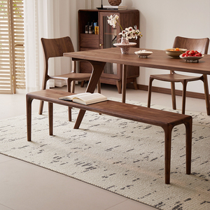 Banc de repos pour chaussures 2 places en noyer noir d'<span class=keywords><strong>Amérique</strong></span> <span class=keywords><strong>du</strong></span> <span class=keywords><strong>Nord</strong></span> massif, moderne et durable, pour salons et salles à manger (vente en gros) - Product Image 4