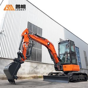 Máy xúc đào LOGWAY Digger có thể tùy chỉnh màu sắc, máy xúc đào bánh xích chạy dầu, giá máy xúc đào động cơ Kubota/<span class=keywords><strong>Yanmar</strong></span> để bán - Product Image 1