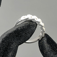 Usine en gros bijoux fins plaqué rhodium S925 argent Hallow sculpté Moissanite bague en pierres précieuses pour les femmes cadeau d'anniversaire