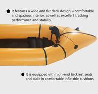 Packraft gonflable léger de qualité supérieure, fabriqué en usine, OEM, pas cher, pour la pêche à la truite, canoë, bateau