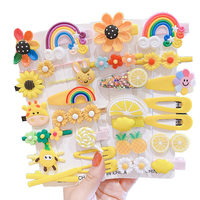 Ensemble d'accessoires pour cheveux pour tout-petits, barrettes arc-en-ciel colorées, coiffures élégantes pour enfants, pinces à cheveux mignonnes, mode pour filles