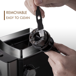 เครื่องบดกาแฟไฟฟ้าระดับมืออาชีพสำหรับเมล็ด<span class=keywords><strong>กาแฟ</strong></span>เอสเพรสโซ่ ใบมีดสแตนเลสแบบแบน ความจุ 250 กรัม กำลังไฟ 150 วัตต์ ประหยัดพลังงาน - Product Image 3