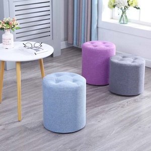 QY-1050, Round Removable Soft Fabric Sofa Mushroom Foot Rest Stool Seat <strong>Pouf</strong> Upholstered <strong>Padded</strong> Solid Decorative Small Sofa - Product Image 6
