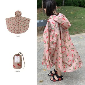 Custom Kersen Bedrukte Regenjas Poncho Kinderen Cartoon Cape Regenjas Ademende Waterdichte Regenjas - Product Image 3