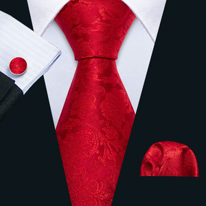 Factory Direct Sales Custom Design <strong>Red</strong> Mens Silk <strong>Ties</strong> Wholesale Groom <strong>Red</strong> Necktie Wedding <strong>Tie</strong> - Product Image 4