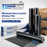 Film automobile Tuman Dealer Ready Nano Céramique Carbure de Titane en rouleau emballé, stock disponible, 95% Plus IRR pour l'entretien automobile