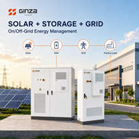 Système de stockage d'énergie solaire GINZA GIB-60KP 61,44 kWh, armoire de stockage d'énergie LiFePO4 614,4 V 100 Ah 30 kVA PCS hors réseau avec BMS