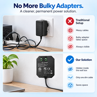Adaptateur tablette AC vers USB-C Max 10W, chargeur mural intégré 100-240V