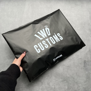 10x13 inch Custom Logo Matte White Poly Mailers Heavy Duty <b>Waterproof</b> Plastic Shipping Bags For Online Store Garment - Product Image 6
