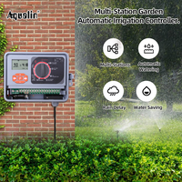 Contrôleur d'irrigation professionnel 11 zones, minuterie automatique avec synchronisation de la pompe et capteur de pluie, système d'arrosage extensible pour la ferme