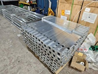 Système de balustrade en verre encadré, alliage d'aluminium, acier inoxydable, panneau en verre trempé, escalier, balcon, terrasse, extérieur, installation facile