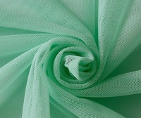 Tissu en maille hexagonale à petits trous, 100% polyester, 50D, 30GSM, tricoté, doux, pour robe, tulle, tissu en maille à œillets