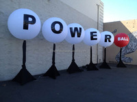 Ballon Lumineux LED Gonflable sur Trépied avec Logo Personnalisé pour Publicité Extérieure