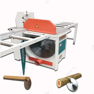 Semi Auto Timber Wood Cutting Saw Woodworking Cross Cut Saw Machinery