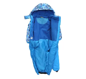 Mùa Đông Bé Cậu Bé Trượt Tuyết Phù Hợp Với Windproof Trẻ Em Cô Gái Tuyết Bộ 2022 Một Mảnh Quần Áo Trẻ Em Đội Mũ Trùm Đầu Lông Cừu Toddler Jumpsuit