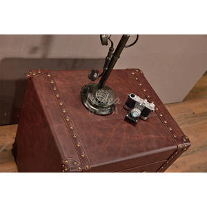 Baule in Pelle Vintage - Mobile Artigianale Multifunzione per Sigari, Lounge, Pub, Club, <span class=keywords><strong>Studio</strong></span> - Product Image 3