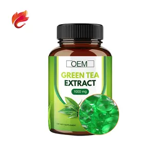 GMP sertifikası organik yağ yakıcı kolay ince kilo kaybı YEŞİL ÇAY Softgel hapları - Product Image 1