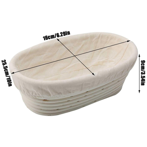High Quality Natural Rattan Handmade Eco-Friendly Dishwasher Safe Oven Safe <b>Baking</b> Basket Custom Logo for Bread Proofing Flour - Product Image 3
