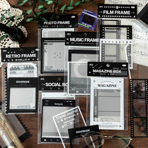 Autocollants PET LABON Rétro Cadre de <span class=keywords><strong>Film</strong></span>, Décorations Esthétiques Vintage pour Réseaux Sociaux, Lecteurs de Musique, Journalisation et Scrapbooking - Product Image 1
