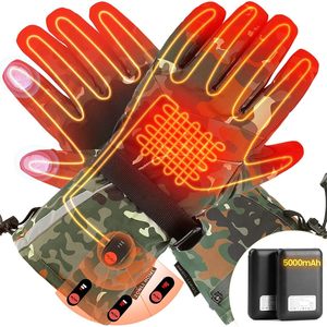 Gants chauffants rechargeables avec batterie 5000mAh, imperméables pour l'hiver, gants de moto unisexes pour adultes - Product Image 1