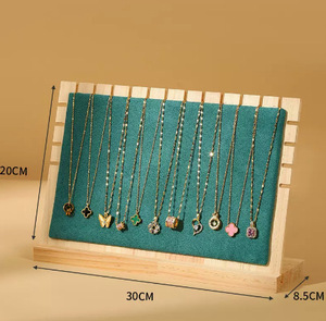 Nuevo Soporte de Exhibición de Bambú para Collares y Joyas a la Moda, Soporte Desmontable para Empaque de Joyas, Organizador de Joyas, Admite ODM - Product Image 2