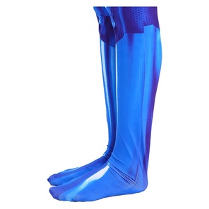 Traje de Halloween de Manga Larga con Estampado Digital de Juego de Terror, Disfraz de Anime Zentai Metroid Samus, Mono Azul - Product Image 6
