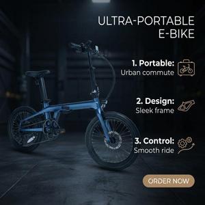 Premium Grade Material - Verified Naicisports 20 Carbon Fiber Brushless Folding E-Bike Lithium Battery Co - Product Image 1