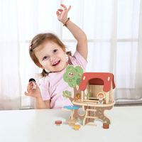 Bloques de construcción 3D para niños, rompecabezas manual de madera, animal de madera, Educación Temprana, juguete de bloques de construcción ensamblados