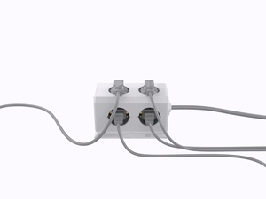 Custom Logo New Design 16A 220V 6 EU Outlets 3 <b>USB</b> 1 Typc Cuboid Power Strip Socket With 1.5m Power Cord - Product Image 6