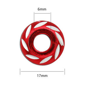 Vis décoratives de 6 mm pour la gravure de véhicules électriques, plaques d'immatriculation de <span class=keywords><strong>moto</strong></span>, accessoires de <span class=keywords><strong>moto</strong></span>, vis décoratives - Product Image 2