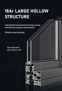 EEHE <strong>Mosquito</strong> <strong>Net</strong> Aluminum Alloy Panoramic Sliding <strong>Window</strong> Drying Rod Grille Design Glass Sliding <strong>Window</strong> - Product Image 5