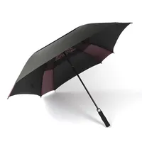 Hediye seti promosyon için şemsiye otomatik açık rüzgar geçirmez golf kare şemsiye