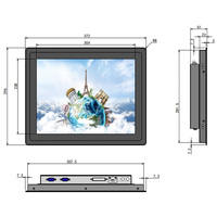 Moniteur tactile capacitif Windows Android intégré 15 pouces Smart Pos moniteur de tablette à écran tactile de qualité industrielle pour photomaton