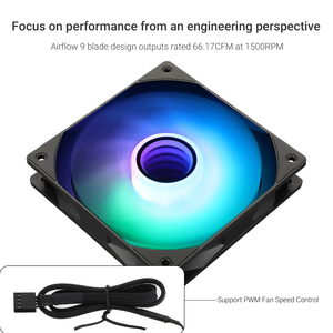 थर्मोराइट TL-C12B-S v3 120 मिमी आर्गब प्रशंसक 4 पिन pwm कनेक्टर के साथ 4 पिन pwm कनेक्टर के लिए सेट - Product Image 3