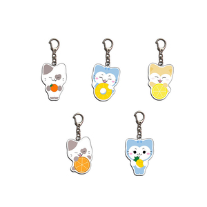 Custom Cartoon Summer Flash Image Acrylic Key Chain Bag Pendant Perimeter UV Printed <b>Anime</b> Pattern Fashion Trend - Product Image 3