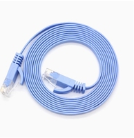 Câble Ethernet plat de jeu UTP Cat6a-10Gbps à faible latence, en cuivre nu, ultra-flexible, certifié CE, 8 conducteurs pour PS5/PC/Xbox