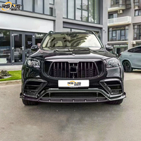 Pour Benz GLS63 X167 modifié MSY Style fibre de carbone calandre avant brouillard abat-jour passages de roue gorge aile supérieure autres parties du corps