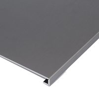 Tôle d'aluminium anodisé brossé gris 5052 5005, trois tons, de 0,21 mm à 6 mm, avec finition AA20 brossée pour façade de bureau, plafond et panneau mural