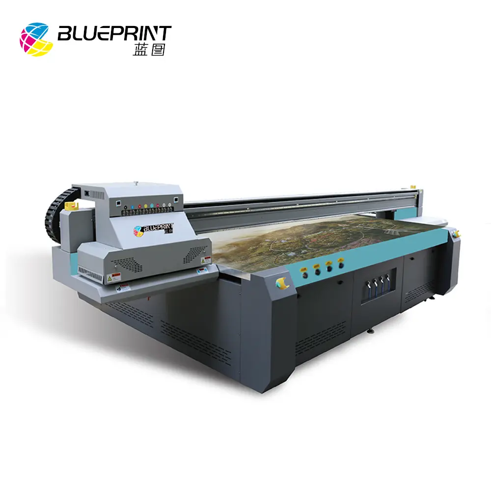 Blueprint Printer Format Besar Flatbed Uv 2513 untuk Cetak Kayu