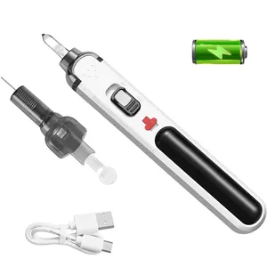 Portable Soldering Iron, 3 Seconds Heat Up, Rechargeable Li-ion Battery LED Light Cordless Speed-Heating Soldering Pen