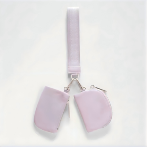 USA Oversez Warehouse Nylon Zip Around Keychain Wallet Wristlet Dual <b>Pouch</b> Wristlet Portable Keychain Wallet <b>Mini</b> Coin Purse - Product Image 2