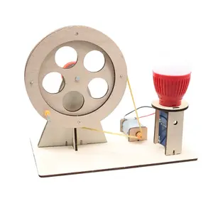 Children Gift Toys DIY Mini Hand Crank Generator Science Experiment Kit Education Model for Kids