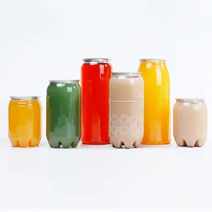 卸売 蓋カップ-使い捨て透明ペットプラスチック飲料カップ650ml、簡単に開けられるアルミ蓋付きミルクジュースティーカップ