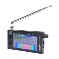 Récepteur radio SDR HT00L à ondes courtes CW/AM/SSB/FM/WFM, instruments d'analyse de démodulation numérique DSP, écran LCD IPS 4,3 pouces SDR V5