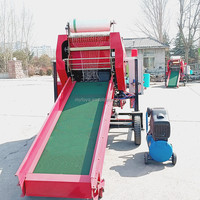 Machine de ensilage combinée Napier Grass Peanut Corn Hay Straw Stalk, avec hacheuse et ensileuse, moteur diesel, haute productivité, automatique