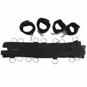 Système de retenue de lit lit de plaisir Bondage Menottes Jambes BDSM Esclave <span class=keywords><strong>Femdom</strong></span> Poignet Cheville Ceinture de retenue Jouets sexuels pour adultes - Product Image 3
